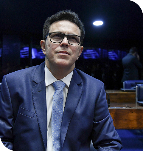 Zé Santana no plenário do Senado Federal